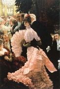 James Tissot the reception USA oil painting artist